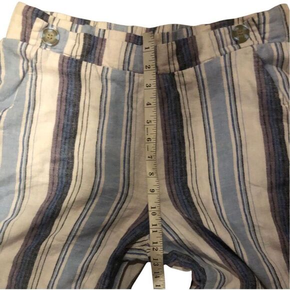 D Jeans Definitions by Lagenlook Boho Striped Linen Blend Pant a stylish and ver - Picture 10 of 12